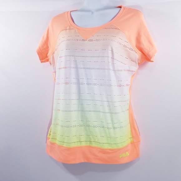 Fila Womens Athletic Top Size Small Fluorescent‎ Or - Picture 2 of 7